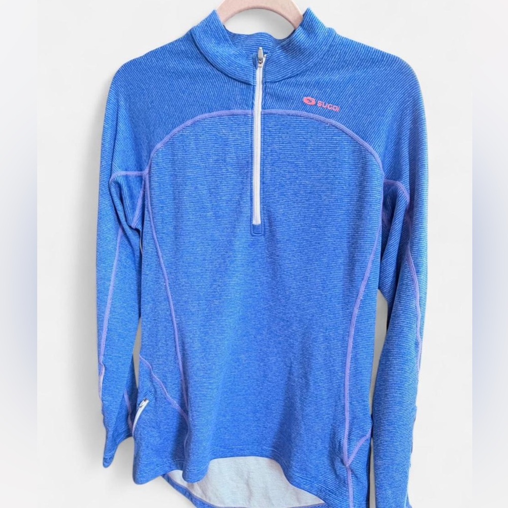 SUGOI Blue Long Sleeve Top